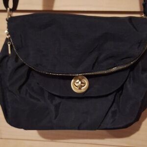 Baggallini Black Crossbody Bag with Gold Accents